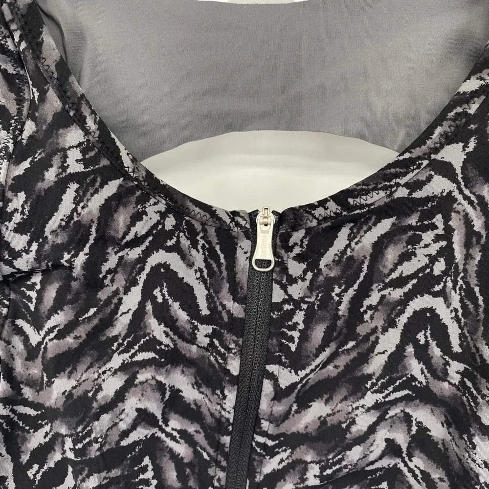 Varley Fay Bra in Dark Mono Zebra